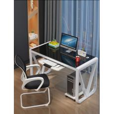 鋼化玻璃電腦臺式桌家用簡易書桌簡約現(xiàn)代經(jīng)濟型學生學習寫字桌子